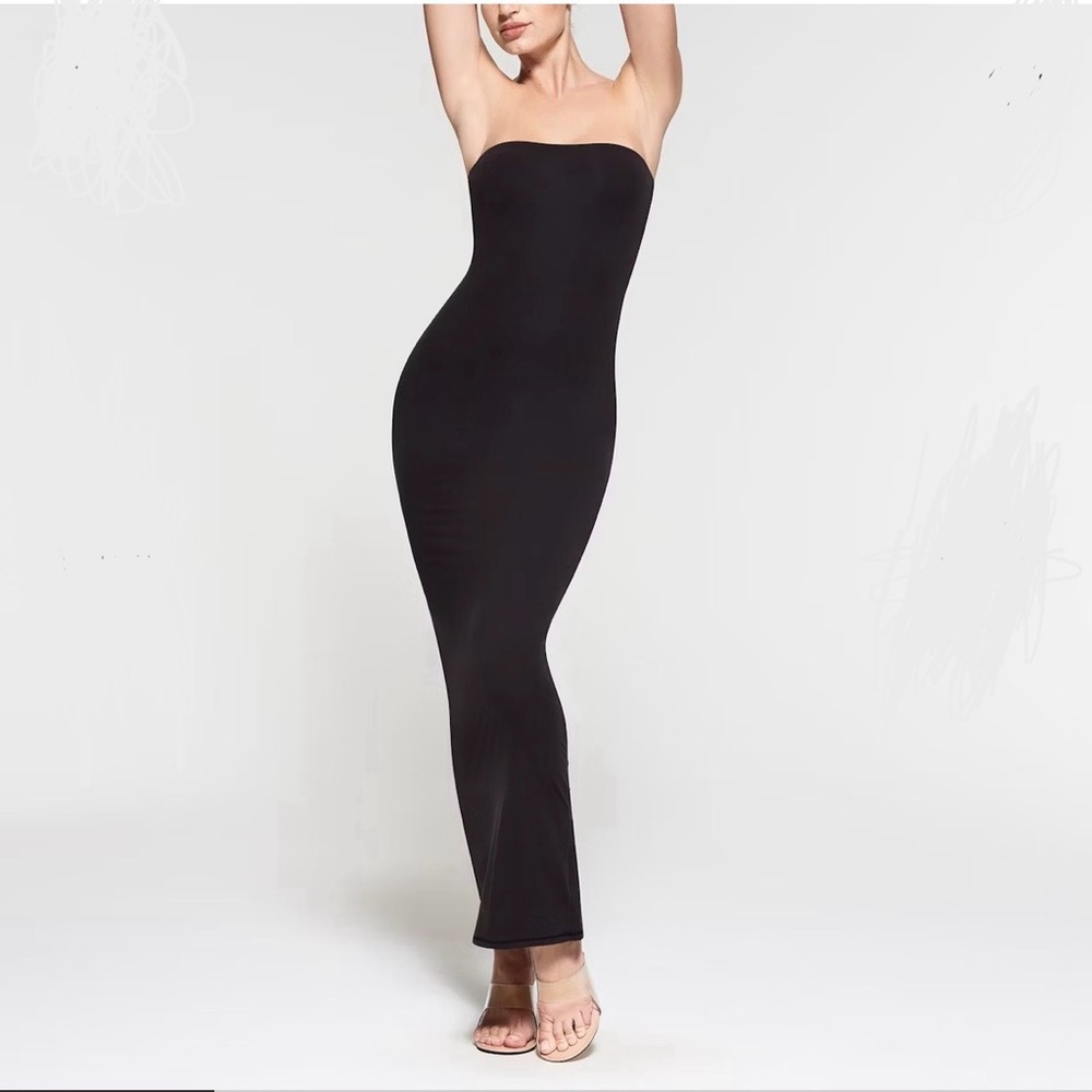 SKIMS Black Tube Dress